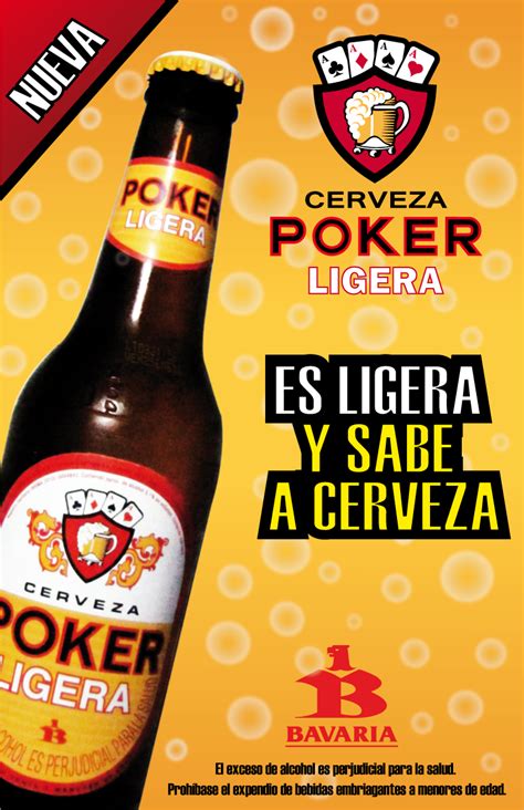Cerveza poker promocion etiqueta